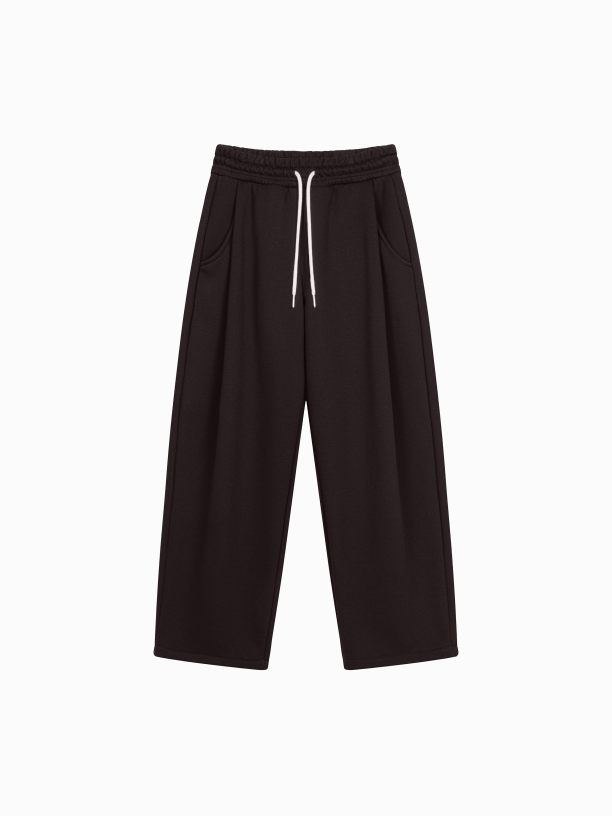 DAILY OVERSIZE SWEATPANTS (DARK CHOCOLATE)