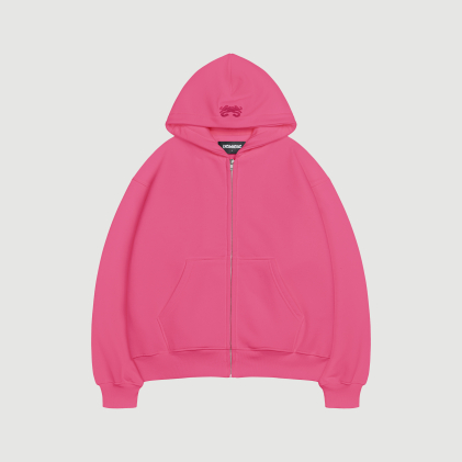 DAILY ZIP HOODIE (PINK)