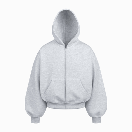 DAILY ZIP HOODIE (MELANGE)