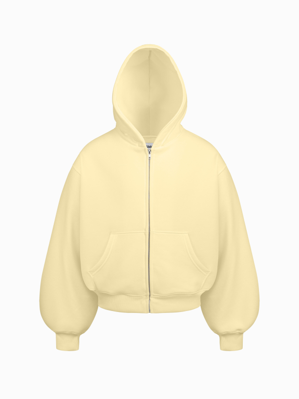 DAILY ZIP HOODIE (BUTTER)