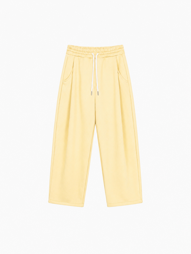 DAILY OVERSIZE SWEATPANTS (BUTTER)
