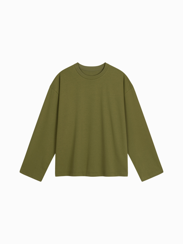 DAILY OVERSIZE LONGSLEEVE (OLIVE)