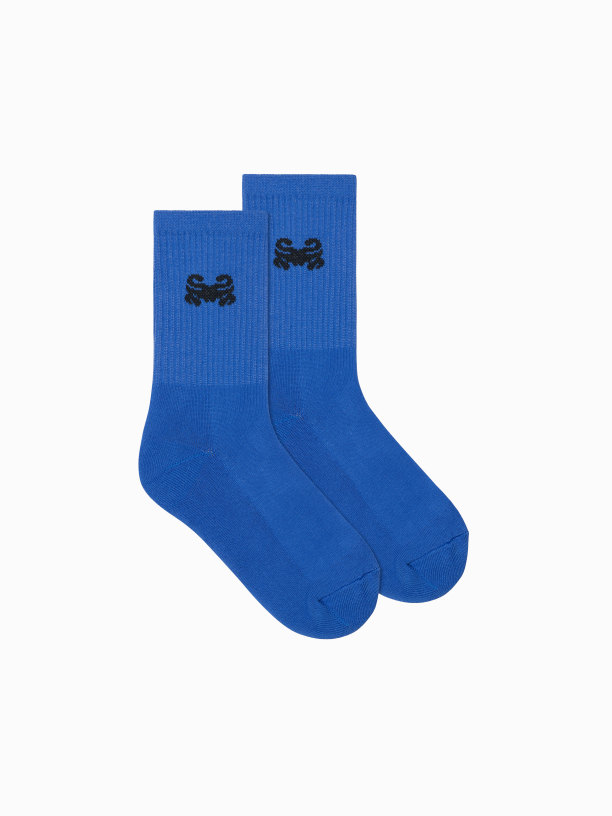 MONOGRAM SOCKS (BLUE)