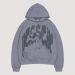 DESTROYED PRINT HOODIE (ash grey)