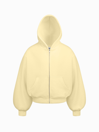 DAILY ZIP HOODIE (BUTTER)