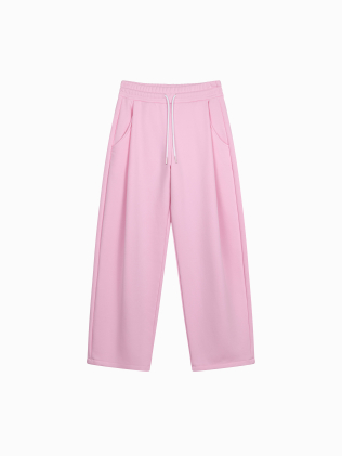 DAILY OVERSIZE SWEATPANTS (BABY PINK)