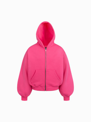 DAILY ZIP HOODIE (PINK)