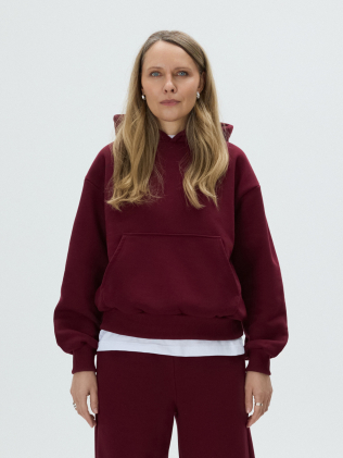 DAILY HOODIE (RED WINE)