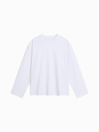 DAILY OVERSIZE LONGSLEEVE (WHITE)